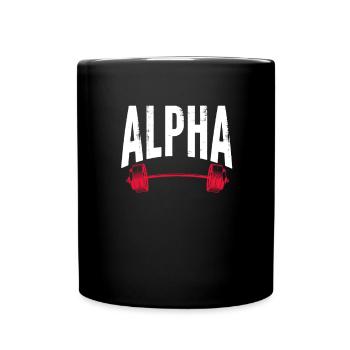 Bodybuilder Body Building Fitness Gym Geschenk - Tasse einfarbig - Schwarz - Vorne
