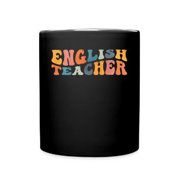 Groovy Englischlehrerin Grammatik Literaturunterri - Tasse einfarbig - Schwarz - Vorne
