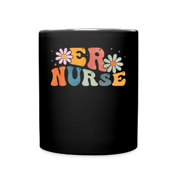 Groovy ER Infirmière d’urgence - Mug uni - noir - Devant