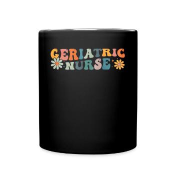 Groovy Infirmière en soins infirmiers gériatriques - Mug uni - noir - Devant