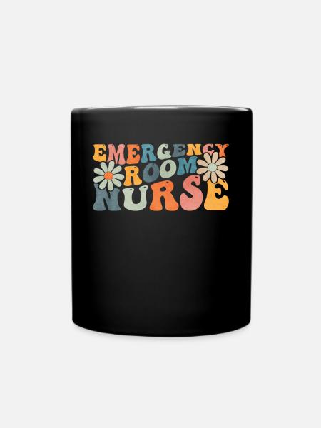 Groovy Infirmière en salle d’urgence Soins infirmiers aux urgences - Mug uni - noir