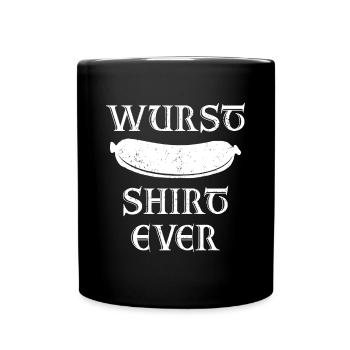 Vintage German Souvenir Funny - Full Colour Mug - black - Front