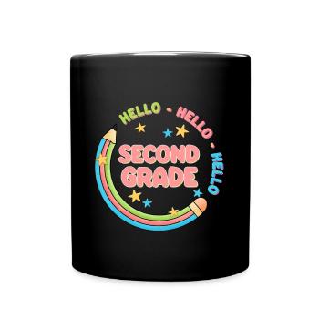Zweite Klasse Rainbow Girls Jungen Lehrerteam 2. - Tasse einfarbig - Schwarz - Vorne