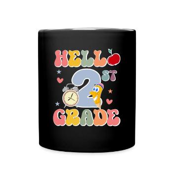 Zweite Klasse Rainbow Girls Jungen Lehrerteam 2. - Tasse einfarbig - Schwarz - Vorne