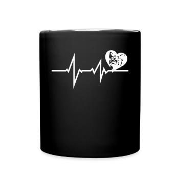 Dog Bulldog Dog Owner Gechenkidee - Full Colour Mug - black - Front