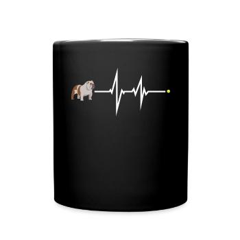 Dog Bulldog Dog Owner Gechenkidee - Full Colour Mug - black - Front