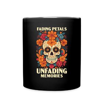 Dia de los Muertos Sugar Skull Mexikanischer Feiertag - Tasse einfarbig - Schwarz - Vorne