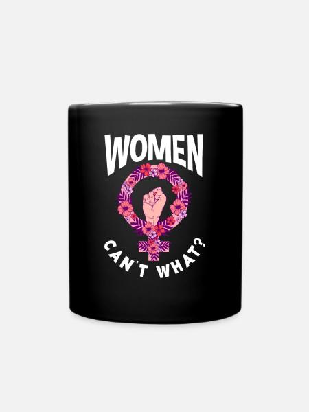 Feminismus Feministin - Tasse einfarbig - Schwarz
