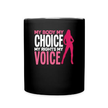 Feminismus Feministin - Tasse einfarbig - Schwarz - Vorne