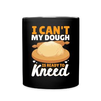 Funny bread baking baker - Full Colour Mug - black - Front