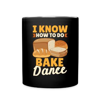Funny bread baking baker - Full Colour Mug - black - Front
