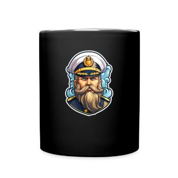 Matrose Alter Mann - Tasse einfarbig - Schwarz - Vorne
