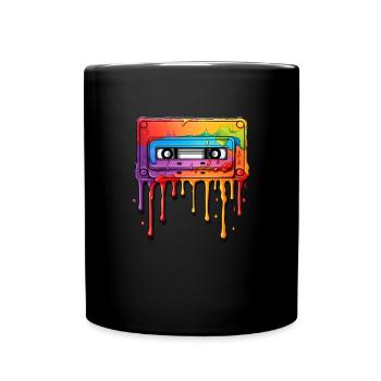 Cassette - Mug uni - noir - Devant
