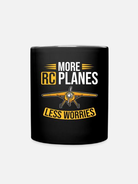 Ferngesteuertes Flugzeug Modellflugzeug - Tasse einfarbig - Schwarz