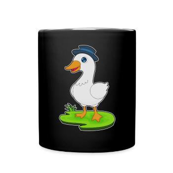 Chapeau de canard - Mug uni - noir - Devant