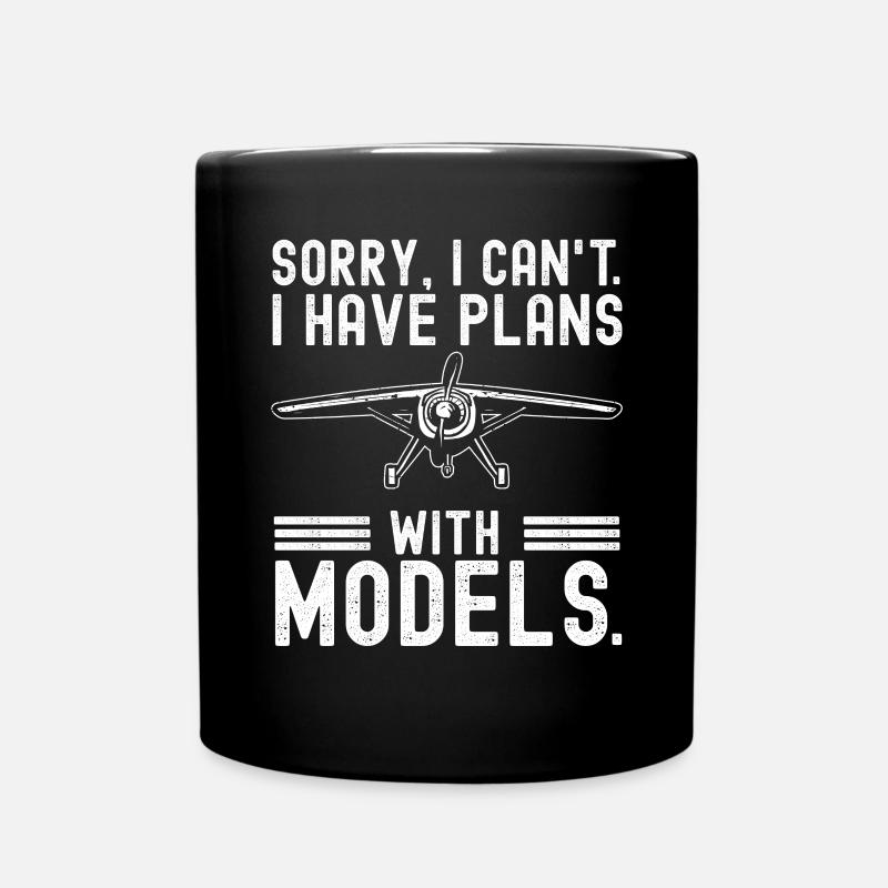 Modèle d’avion télécommandé - Mug uni - noir