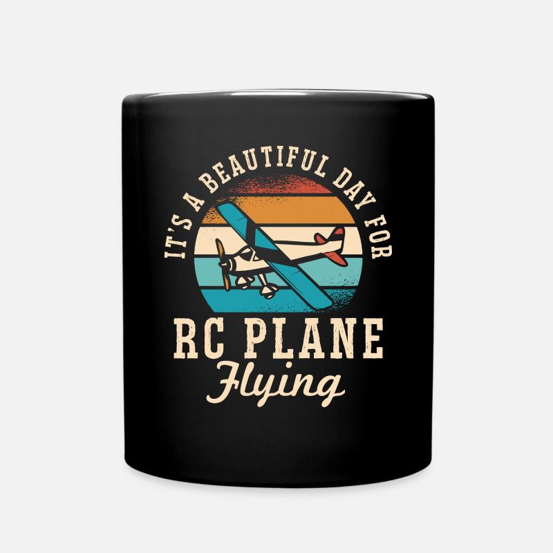 Modèle d’avion télécommandé - Mug uni - noir