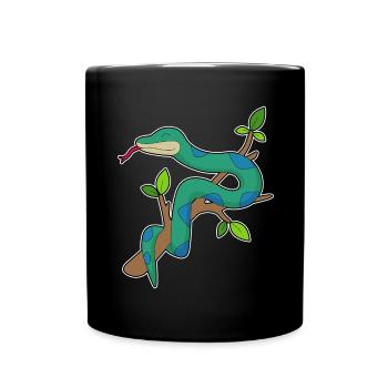 Snake Branch - Full Colour Mug - black - Front