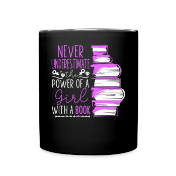 Feminist Never Underestimate The - Full Colour Mug - black - Front