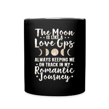 Astronomy Astronomer Moon Phase Romance Stars - Full Colour Mug - black - Front