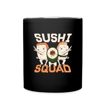 Japanisches Essen, Das Ich Liebe Sushi-liebhaber - Tasse einfarbig - Schwarz - Vorne