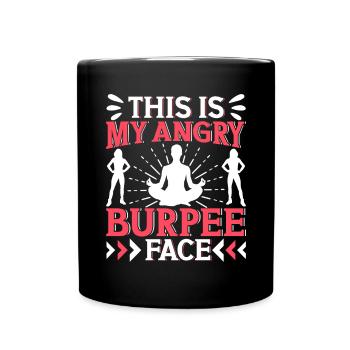Burpees Exercices Entraînement - Mug uni - noir - Devant