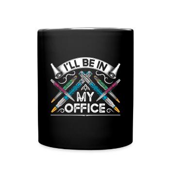 Pen Turning Kit - Full Colour Mug - black - Front