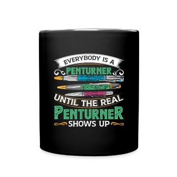 Pen Turning Kit - Full Colour Mug - black - Front