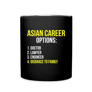 Asian Career Options Student - Full Colour Mug - black - Front
