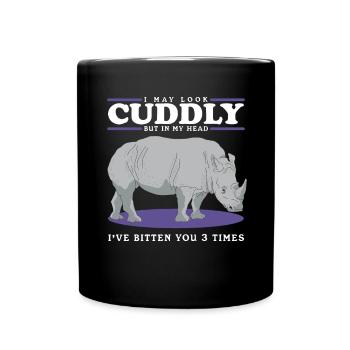 Rhinoceros Rhinoceros Rhinos Gift - Full Colour Mug - black - Front