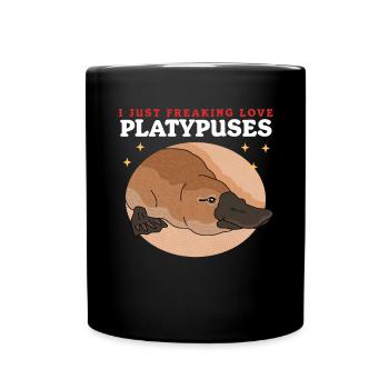 Platypus Platypus Platypus Gift - Full Colour Mug - black - Front