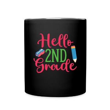 Zweite Klasse Rainbow Girls Jungen Lehrerteam 2. - Tasse einfarbig - Schwarz - Vorne