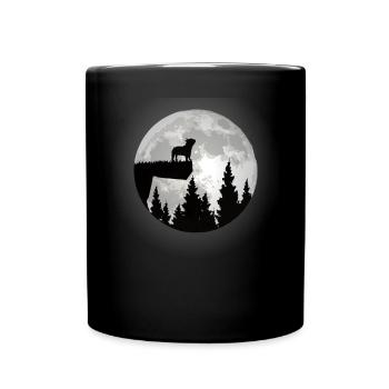 Chien Bulldog Dog Propriétaire Gechenkidee - Mug uni - noir - Devant