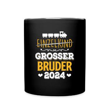 Bald Großer Bruder 2024 - Tasse einfarbig - Schwarz - Vorne