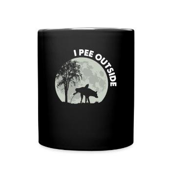 I Pee Outside Dog - Tasse einfarbig - Schwarz - Vorne