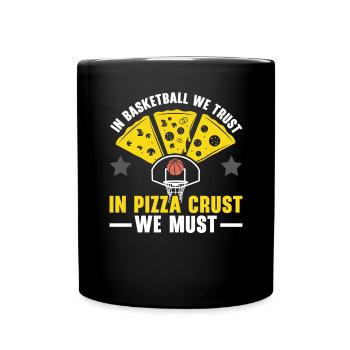 Ananas Basketball Tropische Frucht Sommer Sport - Tasse einfarbig - Schwarz - Vorne