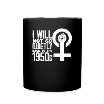 Feminismus Feministin - Tasse einfarbig - Schwarz - Vorne
