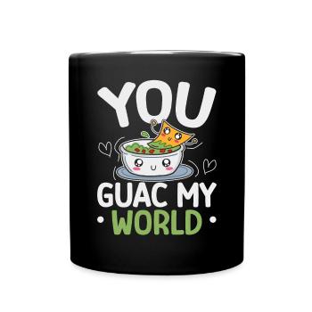 Süße Avocado Wortspiel Frucht Guac Witze Guacamole Liebhaber - Tasse einfarbig - Schwarz - Vorne
