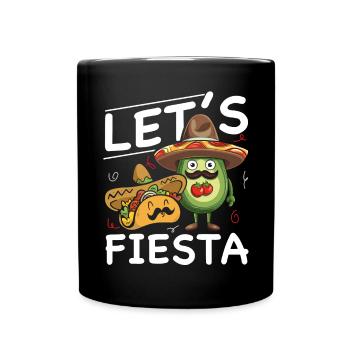 Avocado Taco Mexico Guacamole Lover Cinco De Mayo - Full Colour Mug - black - Front