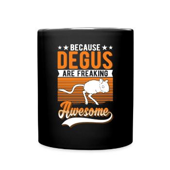 Degu Owner Shrub Rat Forest Degu - Full Colour Mug - black - Front