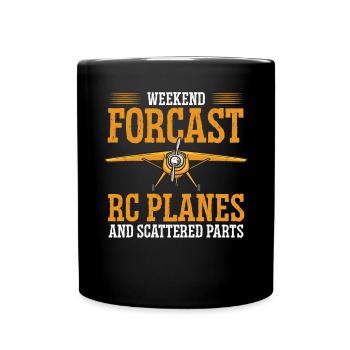 Ferngesteuertes Flugzeug Modellflugzeug - Tasse einfarbig - Schwarz - Vorne
