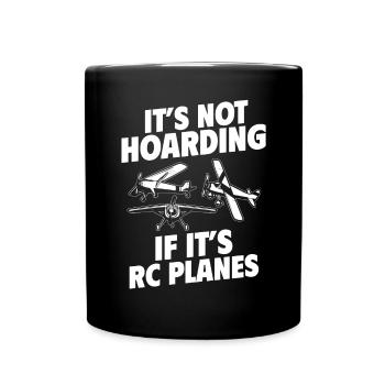 Remote Controlled Airplane Model Airplane - Full Colour Mug - black - Front