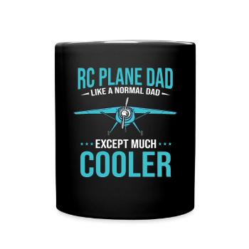 Ferngesteuertes Flugzeug Modellflugzeug - Tasse einfarbig - Schwarz - Vorne