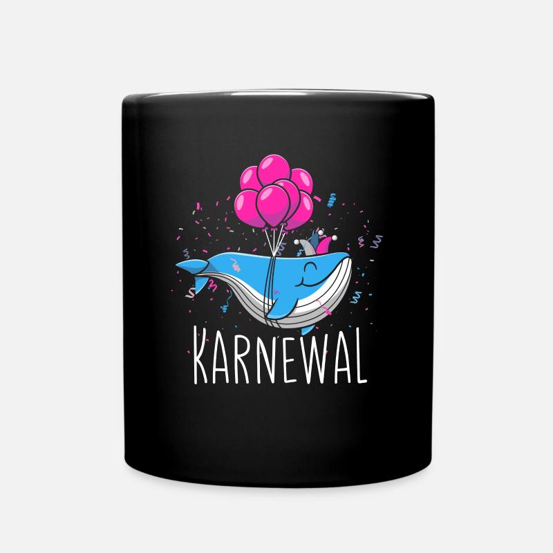 Karnewal Fasching Wal - Tasse einfarbig - Schwarz