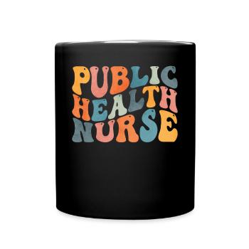 Groovy Public Health Nurse Health P - Full Colour Mug - black - Front