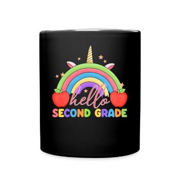 Zweite Klasse Rainbow Girls Jungen Lehrerteam 2. - Tasse einfarbig - Schwarz - Vorne