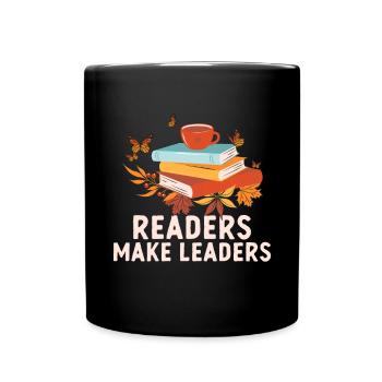 Readers Make Guide Bookworm National Book Day - Full Colour Mug - black - Front