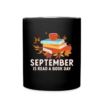 Septembre est la Journée de l’équipe de lecture de livres - Mug uni - noir - Devant