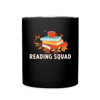 Sommerlesekader Read A Book Club Team Bookworm - Tasse einfarbig - Schwarz - Vorne