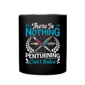 Pen Turning Kit - Full Colour Mug - black - Front